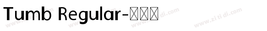 Tumb Regular字体转换